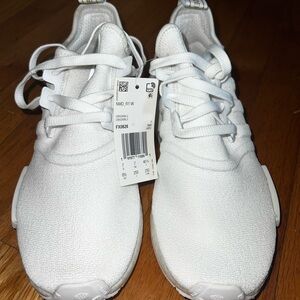 Adidas White Sneakers snake skin accent